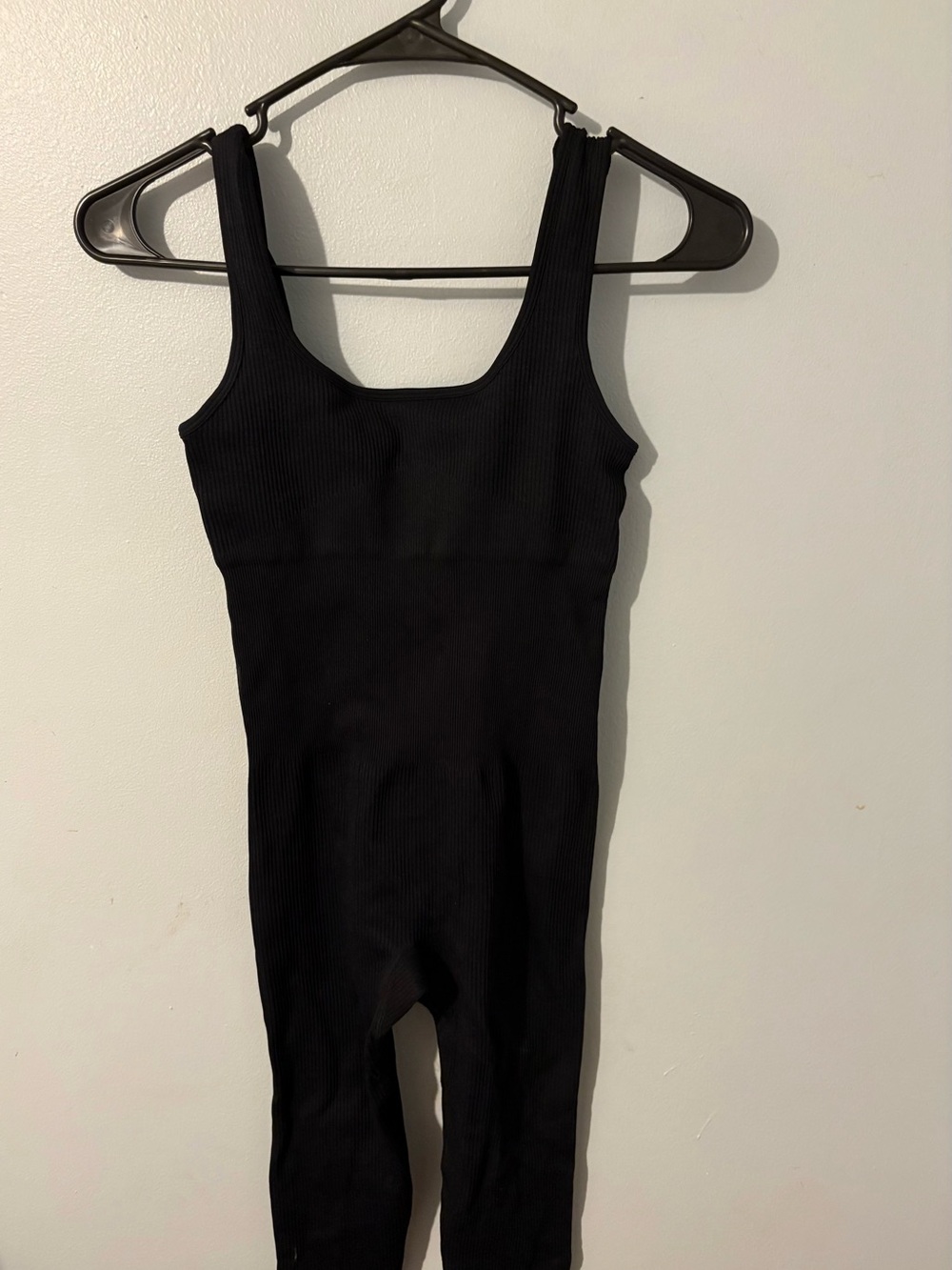 Black Ribbed One-Piece Sleeveless Romper waist snatcher!